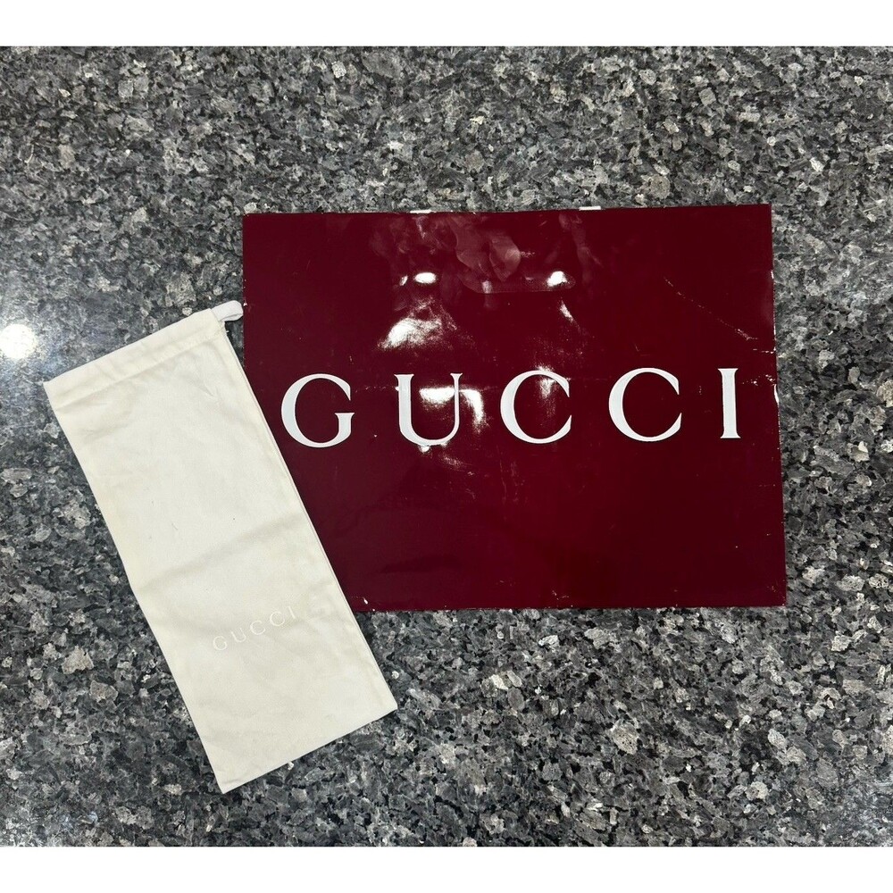 Gucci Shopping Gift Red Burgundy Dust Bag Receipt Holder 19"x14"x7"